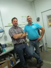poeth dirk en huub Dirk Simons (l) en Huub Bertrand: lang overleg heeft geloond