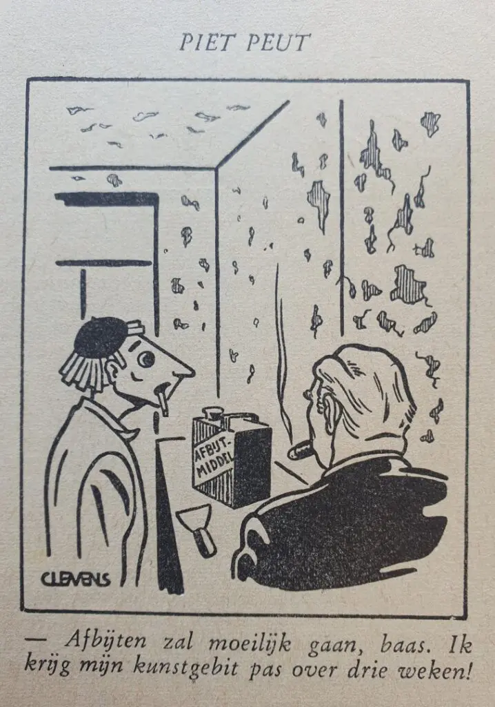 Gedurende 23 jaar zorgde tekenaar G.C.M Wiegel wekelijks voor een cartoon van Piet Peut
