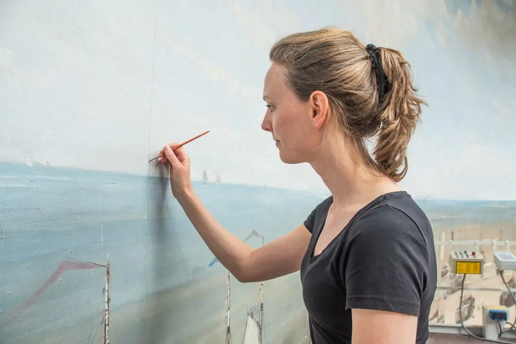 Panorama van Mesdag retoucheren