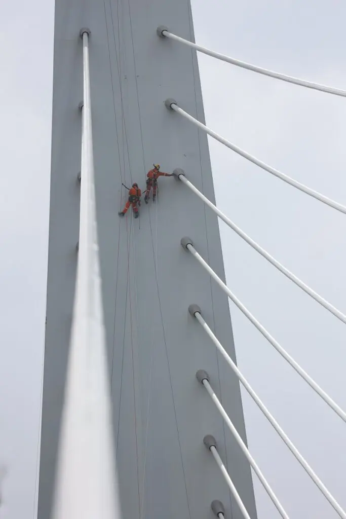 Zwaan abseilers