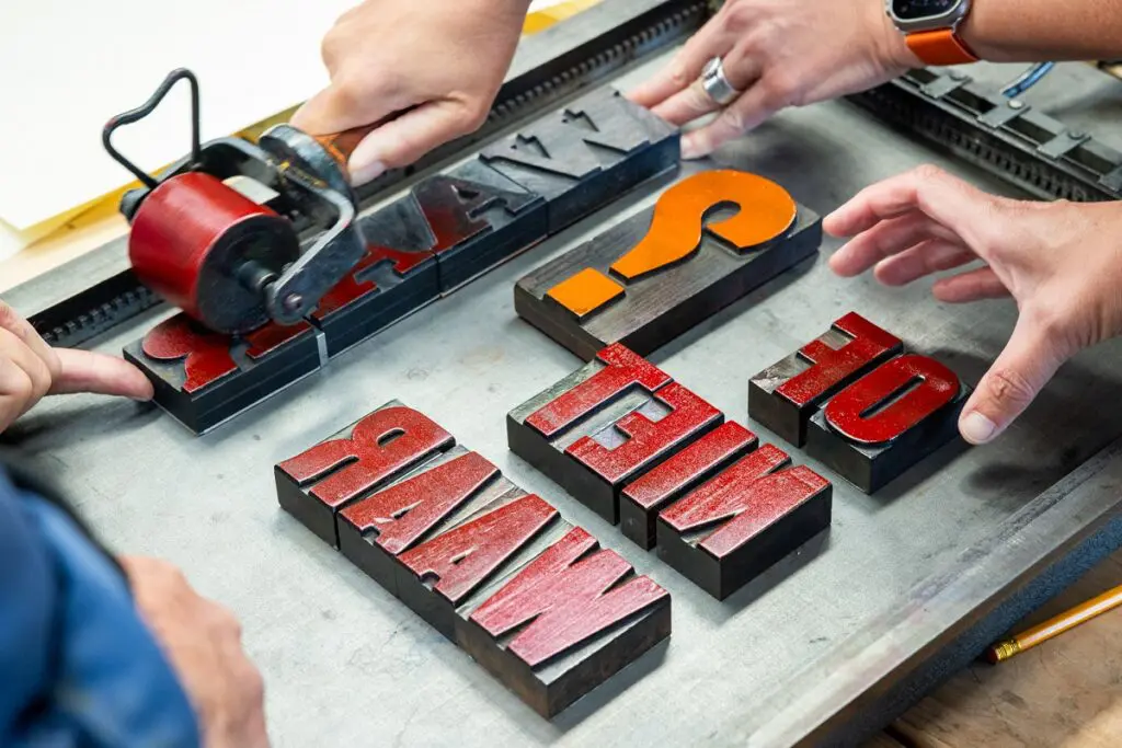 letters afdrukken ambacht