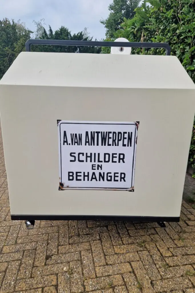 bakfiets met schildje