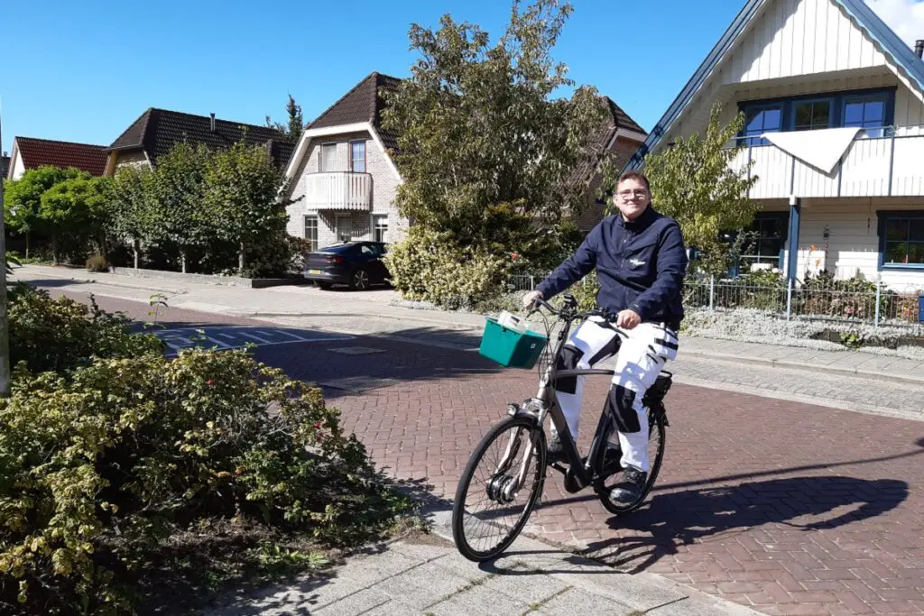 De Paintpointer op de fiets