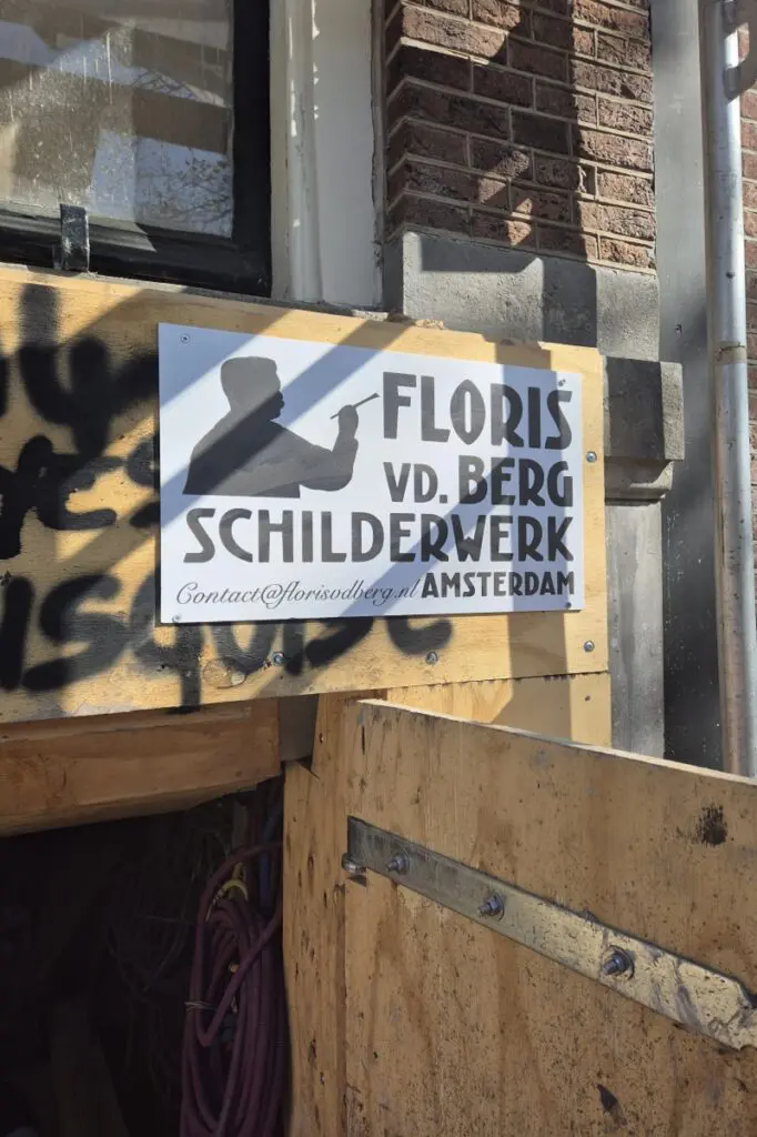 Floris van den Berg op klus