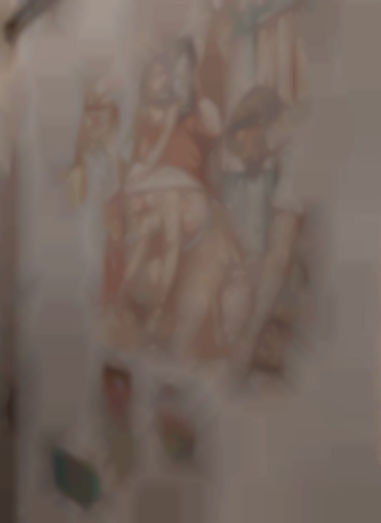 Tijdens het verkennend onderzoek werden de originele verflagen en versieringen zichtbaar gemaakt