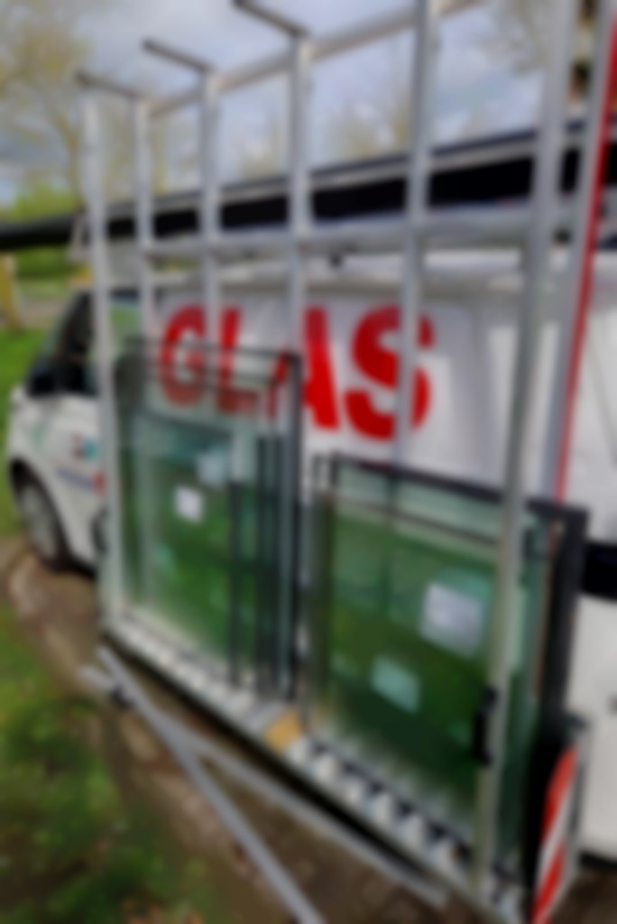 Glasbus met glas