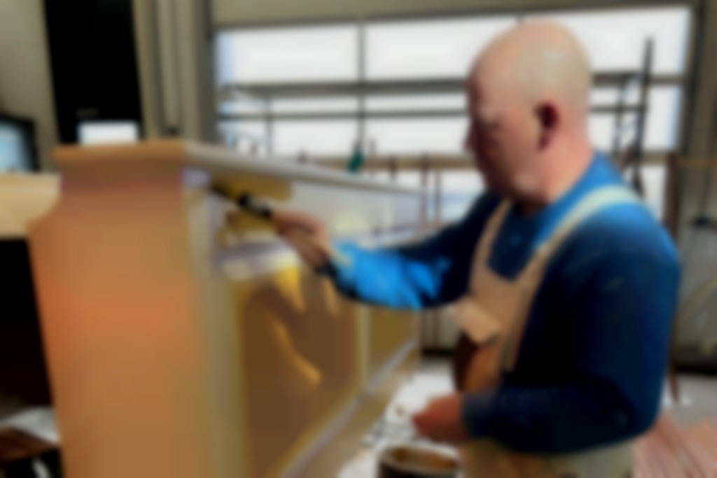 houtimitatie kerkbank
